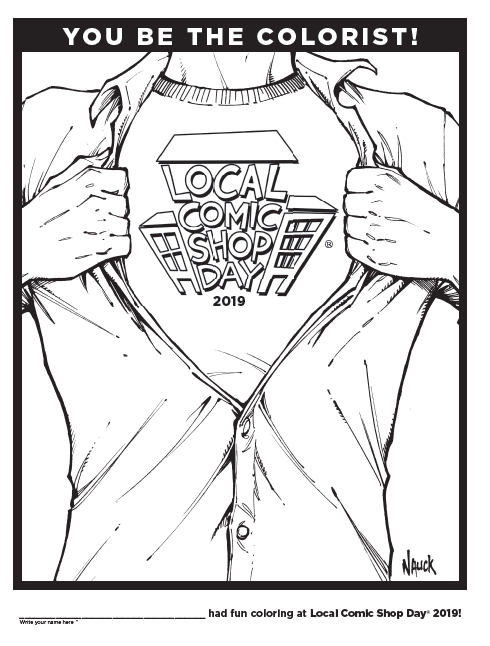 Coloring-Page - LOCAL COMIC SHOP DAY